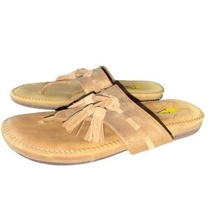 ▶️ Volatile ◀️ Between Toe Thong fringe sandals